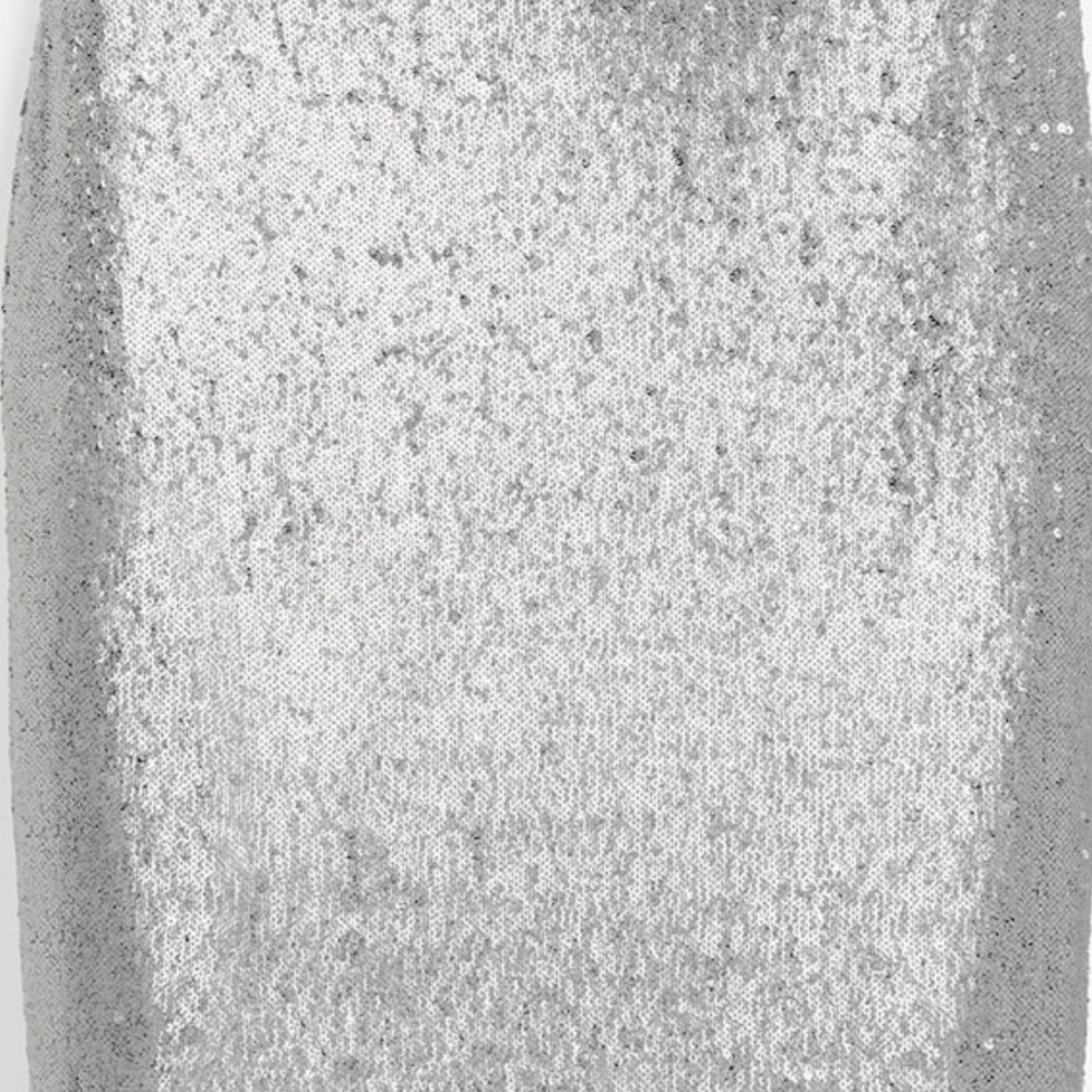 Silver Sequence Mini Skirt